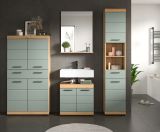 Badmbel Set 4-teilig Shawn in Salbei und Artisan Eiche Badkombination 200 x 191 cm