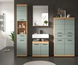 Badmbel Set 4-teilig Shawn in Salbei und Artisan Eiche Badkombination 200 x 191 cm