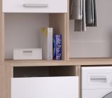 Waschmaschinenschrank Laundry4 in wei und Jackson Eiche Set 3-teilig 175 x 184 cm