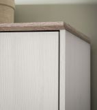 Kleiderschrank Emma in wei Pinie Landhaus Drehtrenschrank 3-trig 138 x 192 cm, Soft-Close