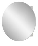 Spiegelschrank Relief in wei Flur Spiegel mit Stauraum rund, Soft-Close