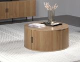 Couchtisch Ronin in Eiche Beistelltisch rund 80 cm