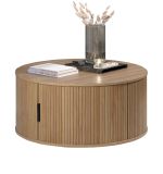 Couchtisch Ronin in Eiche Beistelltisch rund 80 cm