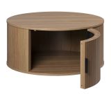 Couchtisch Ronin in Eiche Beistelltisch rund 80 cm
