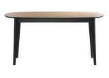 Esstisch Ronin in Eiche und schwarz Kchentisch 160 x 90 cm