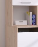 Waschmaschinenschrank Laundry in wei und Jackson Eiche Set 2-teilig 111 x 184 cm