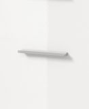 Waschbeckenunterschrank Willow in wei Hochglanz und Nox Eiche Badschrank 60 cm