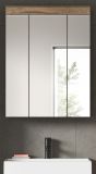 Badezimmer Spiegelschrank Willow in Nox Eiche Badschrank 3-trig 60 x 79 cm