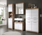 Badezimmer Spiegelschrank Willow in Nox Eiche Badschrank 3-trig 60 x 79 cm