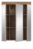 Badezimmer Spiegelschrank Willow in Nox Eiche Badschrank 3-trig 60 x 79 cm