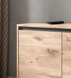 TV-Lowboard Delio in Viking Eiche TV Unterschrank 184 cm, mit Soft-Close und Komforthhe