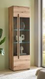 Vitrine Design-D in Evoke Eiche Vitrinenschrank 60 x 200 cm