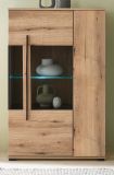 Highboard Design-D in Evoke Eiche Vitrine 90 x 140 cm