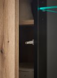 Vitrinenschrank Design-D in Evoke Eiche Vitrine 90 x 200 cm