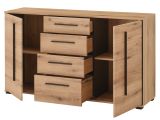 Sideboard Design-D in Evoke Eiche Kommode 150 cm, mit Soft-Close