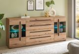 Sideboard Design-D in Evoke Eiche Kommode 200 cm, mit Soft-Close