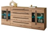 Sideboard Design-D in Evoke Eiche Kommode 200 cm, mit Soft-Close