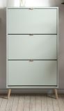 Schuhschrank Aldan Pastellgrn Schuhkipper 70 x 125 cm