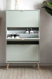 Schuhschrank Aldan Pastellgrn Schuhkipper 70 x 125 cm