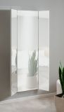 Garderobenspiegel Ledmore in wei Spiegel 3-teilig klappbar 45 - 91 x 160 cm