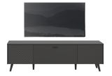 TV-Lowboard Madea in grau matt TV Unterteil 185 x 55 cm