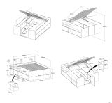 Parisot Stauraumbett Travel in Eiche Jackson und wei Hochbett Liegeflche 140 x 200 cm