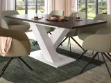 Esstisch Home-X in grau und wei Tisch ausziehbar 150 - 190 cm