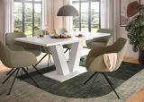 Esstisch Home-X in wei Tisch ausziehbar 150 - 190 cm