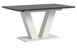 Esstisch Home-X in grau und wei Tisch ausziehbar 150 - 190 cm