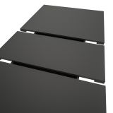 Esstisch Home-X in grau Tisch ausziehbar 150 - 190 cm