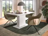 Esstisch Home-X in wei Tisch ausziehbar 150 - 190 cm