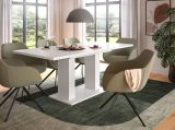 Esstisch Home-X in wei Tisch ausziehbar 150 - 190 cm