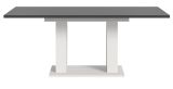 Esstisch Home-X in grau und wei Tisch ausziehbar 150 - 190 cm