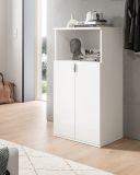 Kommode SystemX in wei Hochglanz Flur Diele Mehrzweckschrank 61 x 110 cm