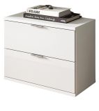 Garderobe Sitzbank SystemX in wei Hochglanz Schuhschrank 52 x 42 cm