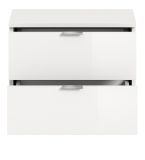 Garderobe Sitzbank SystemX in wei Hochglanz Schuhschrank 52 x 42 cm