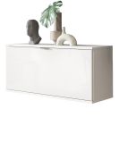 Schuhschrank SystemX in wei Hochglanz Flur Diele Kommode 91 cm