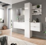 Garderobe Set 5-teilig SystemX in wei Hochglanz Garderobenkombination 174 cm