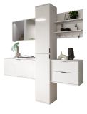Garderobe Set 5-teilig SystemX in wei Hochglanz Garderobenkombination 174 cm