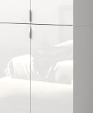 Garderobe Set 5-teilig SystemX in wei Hochglanz Garderobenkombination 238 cm