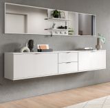 Garderobe Set 6-teilig SystemX in wei Hochglanz Garderobenkombination 236 cm