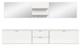 Garderobe Set 6-teilig SystemX in wei Hochglanz Garderobenkombination 236 cm