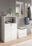 Garderobe Set 5-teilig SystemX in wei Hochglanz Garderobenkombination 184 cm