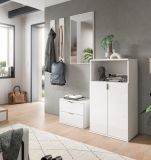 Garderobe Set 5-teilig SystemX in wei Hochglanz Garderobenkombination 184 cm
