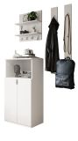 Garderobe Set 4-teilig SystemX in wei Hochglanz Garderobenkombination 117 cm