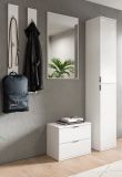Garderobe Set 5-teilig SystemX in wei Hochglanz Garderobenkombination 153 cm