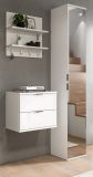 Garderobe Set 3-teilig SystemX in wei Hochglanz Garderobenkombination 97 x 193 cm