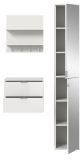 Garderobe Set 3-teilig SystemX in wei Hochglanz Garderobenkombination 97 x 193 cm