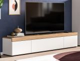 TV-Lowboard Siena in wei und Artisan Eiche TV Unterteil hngend / stehend 180 cm