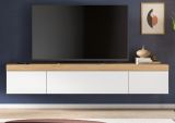 TV-Lowboard Siena in wei und Artisan Eiche TV Unterteil hngend / stehend 180 cm